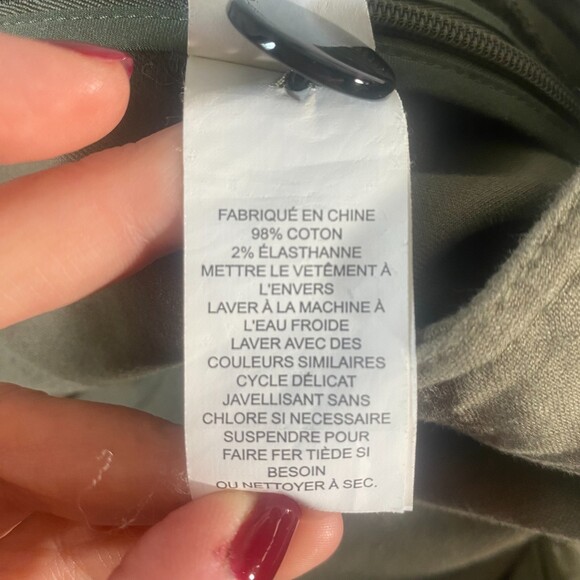 Kate Spade Broome Street Olive Green Wide Leg Sailor Pant 6 - Picture 9 of 10